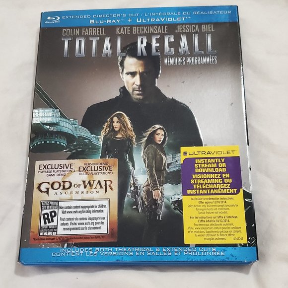 Total Recall Movie DVD and Blu-ray Combo (Colin Farrel Version) - Picture 1 of 3